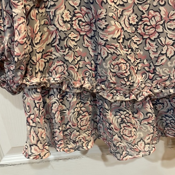 Saints & Secrets Floral Ruffled Balloon Sleeve Dress S - Picture 7 of 10